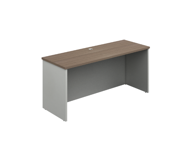 [GBR511165BP30BP10] Mesa de Trabajo c/Faldon a Piso 165 x 60 x 75 cm Prime (Oxford, Baja Presion Silver)