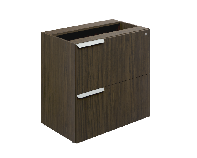 Mountable 2-drawer lateral file 30 x 19 x 28" Bento