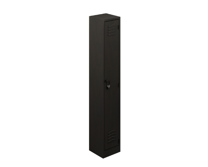1-door practical locker 25 gauge 12 x 12 x 72"