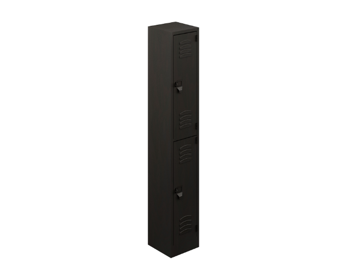 2-door practical locker 25 gauge 12 x 12 x 72"