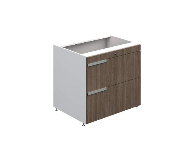 2 Drawer lateral file 29 x 24 x 29" G Connect LPL