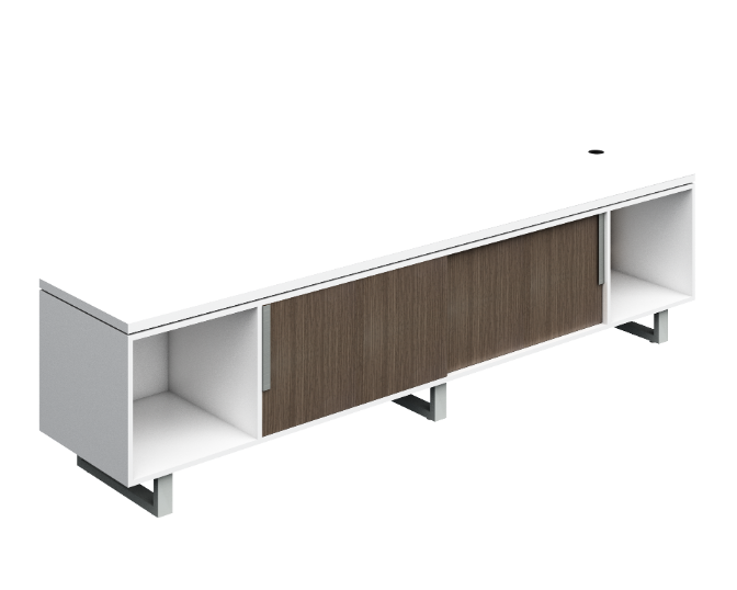 Credenza two central sliding doors 96 x 20 x 24" G Connect LPL