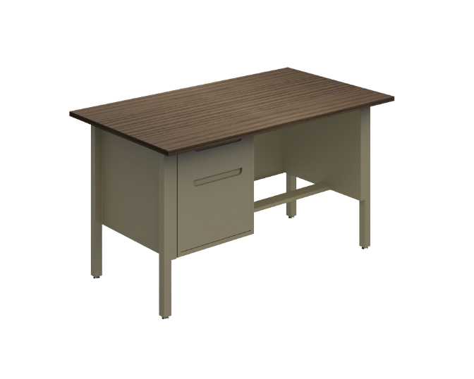 Single pedestal desk 48 x 30 x 30" Nova