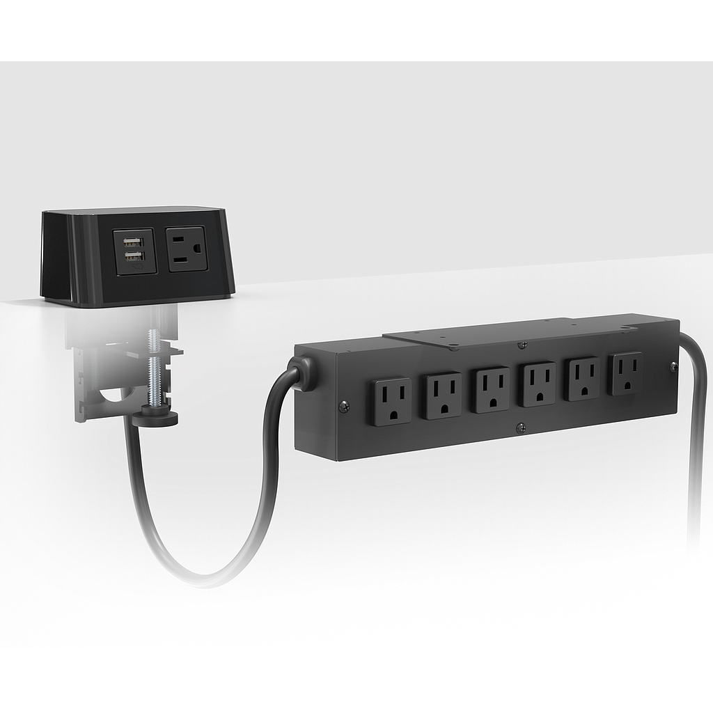 Hydra Standard, 6 Puertos, Cable Curly, Burele,