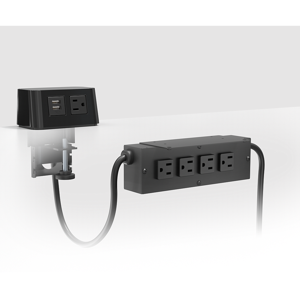 Hydra Standard, 4 Puertos, Cable Curly, Burele,