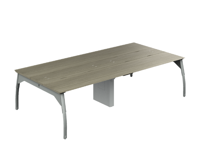 Benching multiuse final table, height adjustable "Arch" Leg 60 x 60" HPL