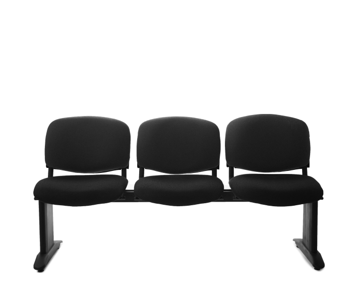 Tandem Tapizado 3 Plazas Comfort