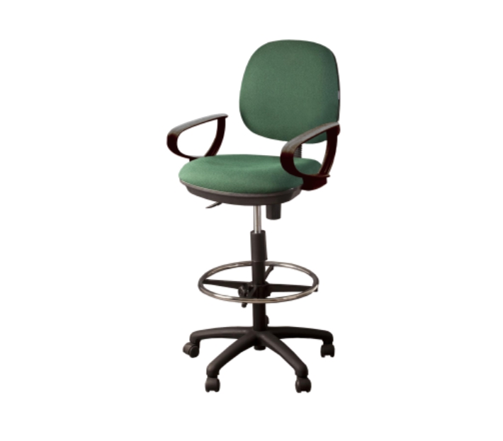 Task chair "D" arms 5 star nylon base w/casters