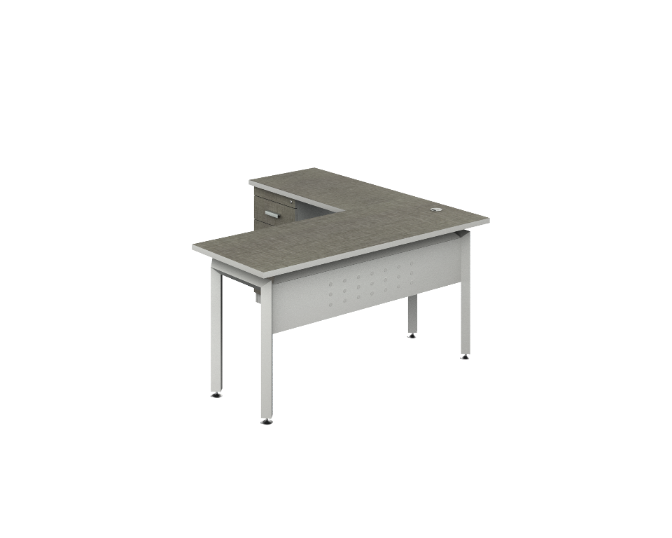 [GBK140BP31BP20_descontinuado] L-group non-handed 59 x 59 x 30" Kenza (Tweed, Baja Presion Platino)