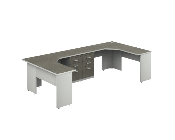 2-User station 118 x 59 x 26" Kenza