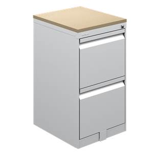 [GBU305BP31PL11_descontinuado] Steel FF mobile pedestal laminate top 15.5 x 18 x 28" Urban (Tweed, Blanco)