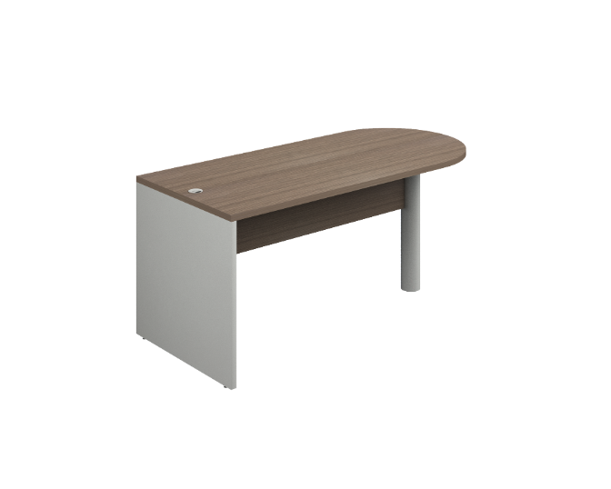 Peninsula desk 72 x 36 x 30", 4" leg
