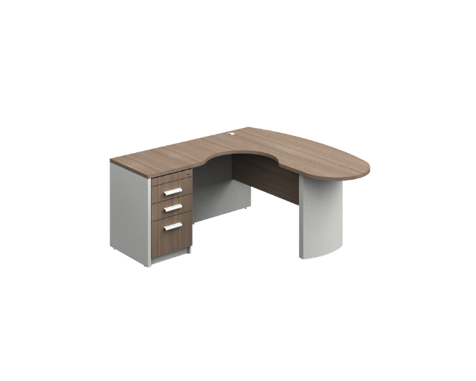 L-desk 60 x 64 x 30" Prime