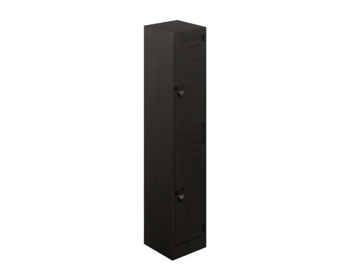 2-door 3B locker 24 gauge 14 x 14.5 x 72"