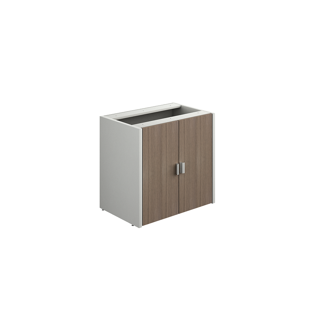 [GBR371BP30BP10] Archivero Hor. 2 Puertas sin Cubierta 75 x 50 x 72 cm Prime (Oxford, Baja Presion Silver)